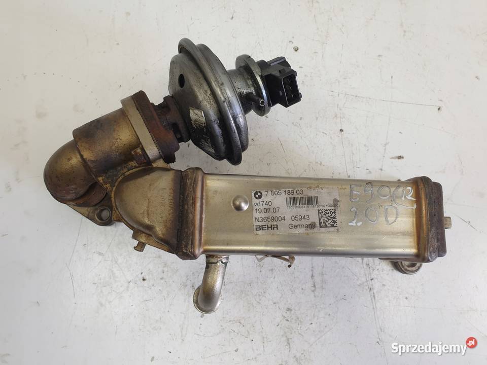 BMW E90 320D 20 D CHŁODNICA SPALIN ZAWÓR EGR osobowe Rudka