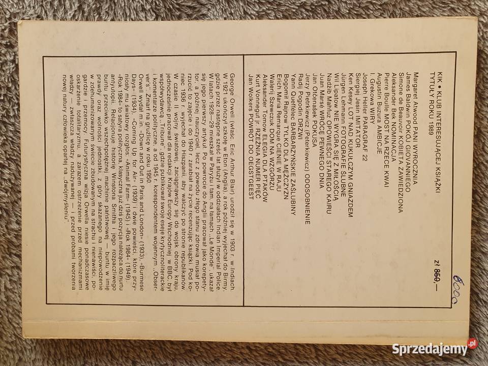 George Orwell Kik 1984 Gdynia