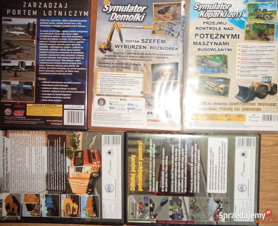 5x symulator śmieciarki lawety demolki koparki Komputerowe PC podkarpackie Rzeszów