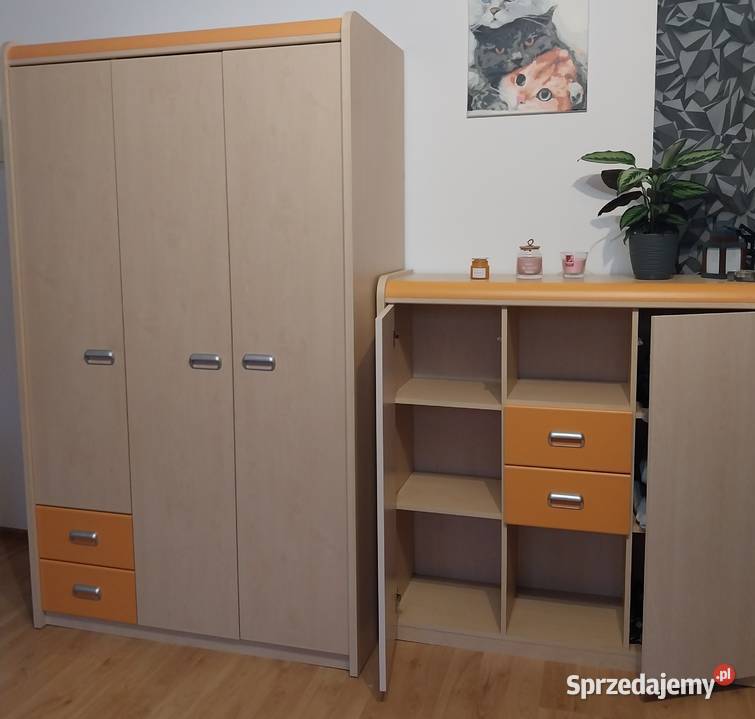 Meble młodzieżowe Forte Apli komplet szafa 2 Kryg