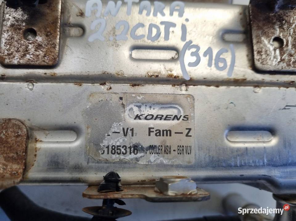 CHŁODNICA SPALIN egr Opel Antara 22 CDTI