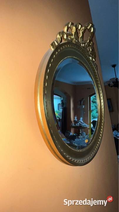 Lustro zlote z koroną Lustra Gdańsk