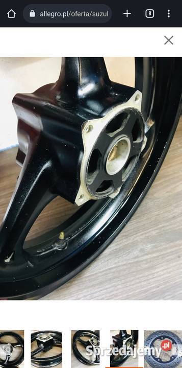 Suzuki GSR felga przód tarcz wielkopolskie Lwówek