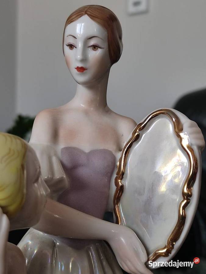 Baletnice Przed spektaklem porcelana Kijów Figurki i rzeźby Janów sprzedam