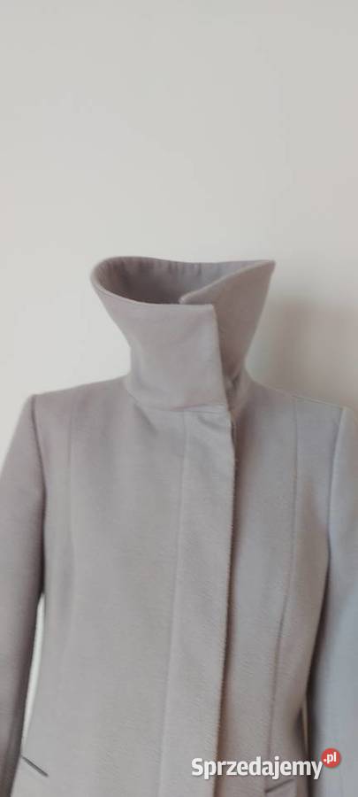 Jasnoszary płaszcz damski FF rozmiar 42