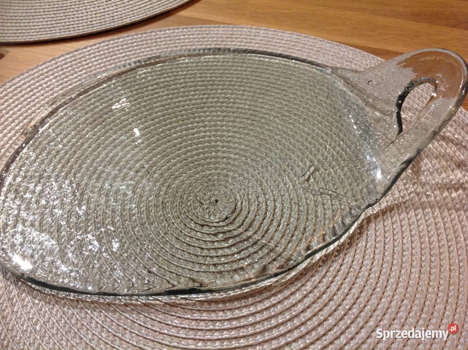 Talerz Szklany Do Serwowania Deska Vintage