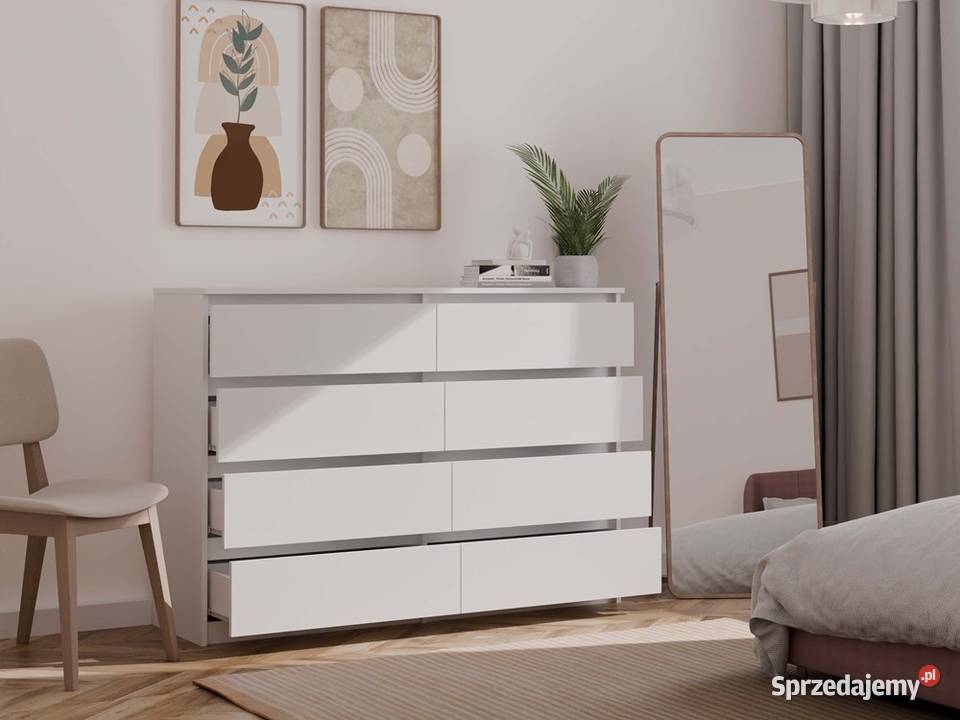 Komoda Malwa M8140 BIAŁY Komody opolskie sprzedam