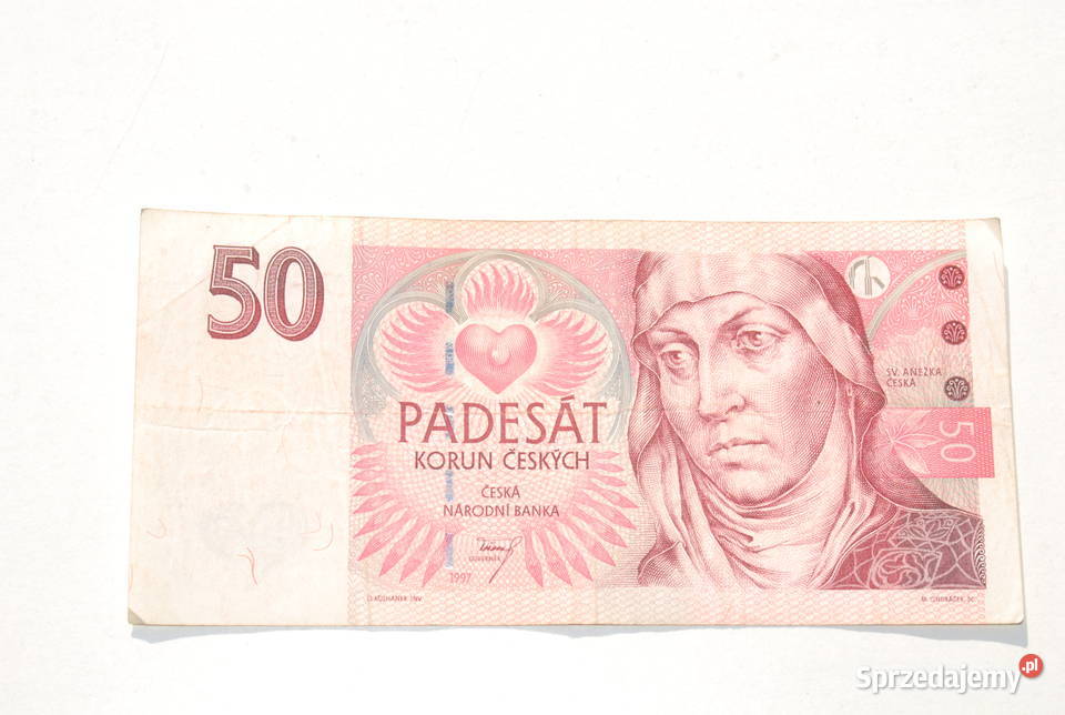 Stary banknot 50 koron Czeskich Czechy 1997 Cieszyn sprzedam