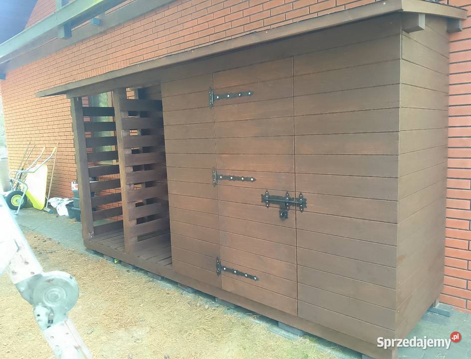 Drewutnia na drewno z pomieszczeniem Drewutnie Olsztyn sprzedam