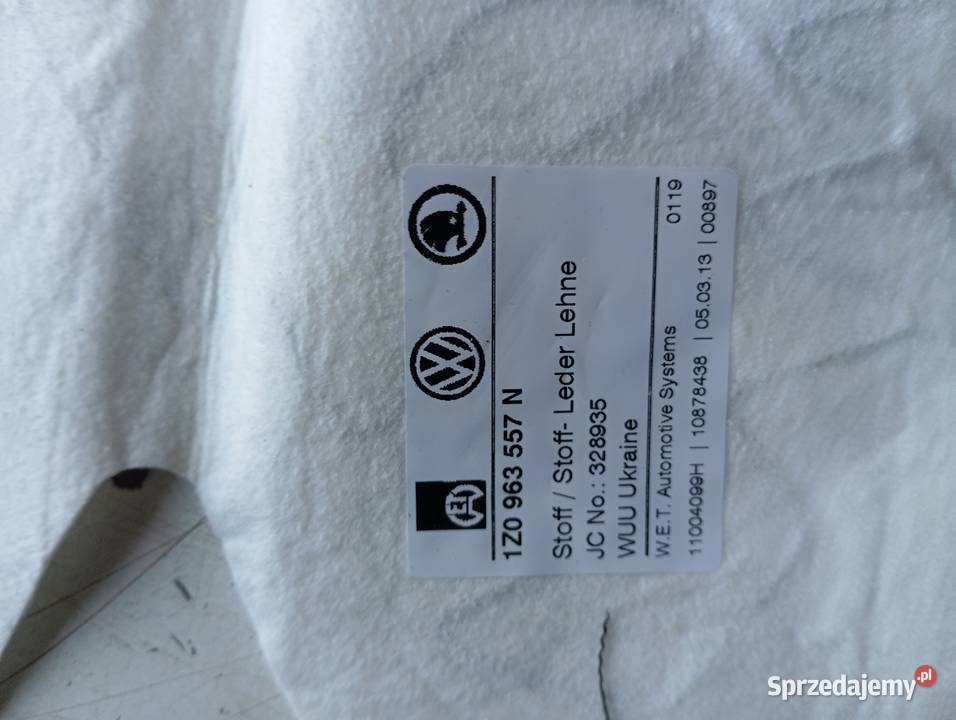 MATA GRZEWCZA SKODA OCTAVIA 2 SIEDZISKO