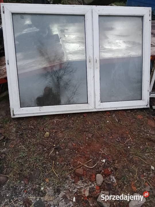 Okno plastikowe dwuskrzydłowe 197 na 140 uchylne Okna ścienne