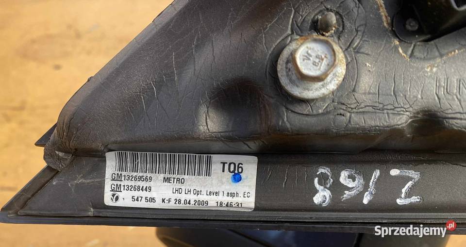 OPEL INSIGNIA A LUSTERKO LUSTRO LEWE 13269569 mazowieckie Radom