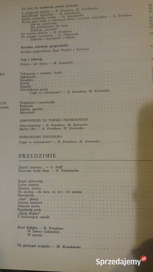 Głos przyrody jesień zima książki dziecięce sprzedam