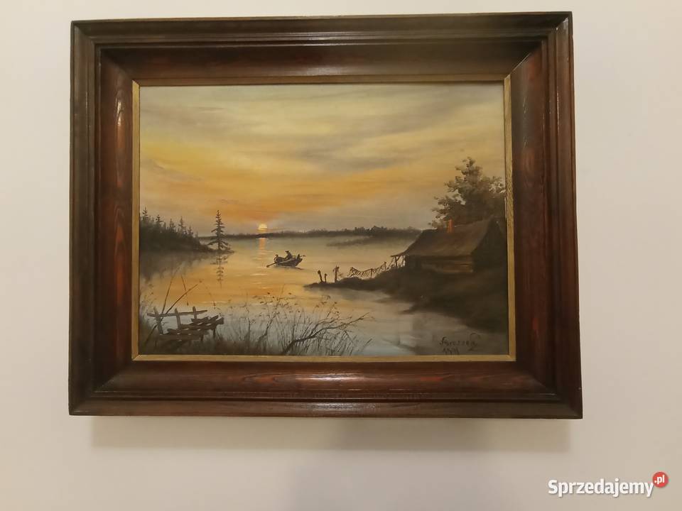 Abraszek 1991 55x74x Malarstwo Chełm sprzedam