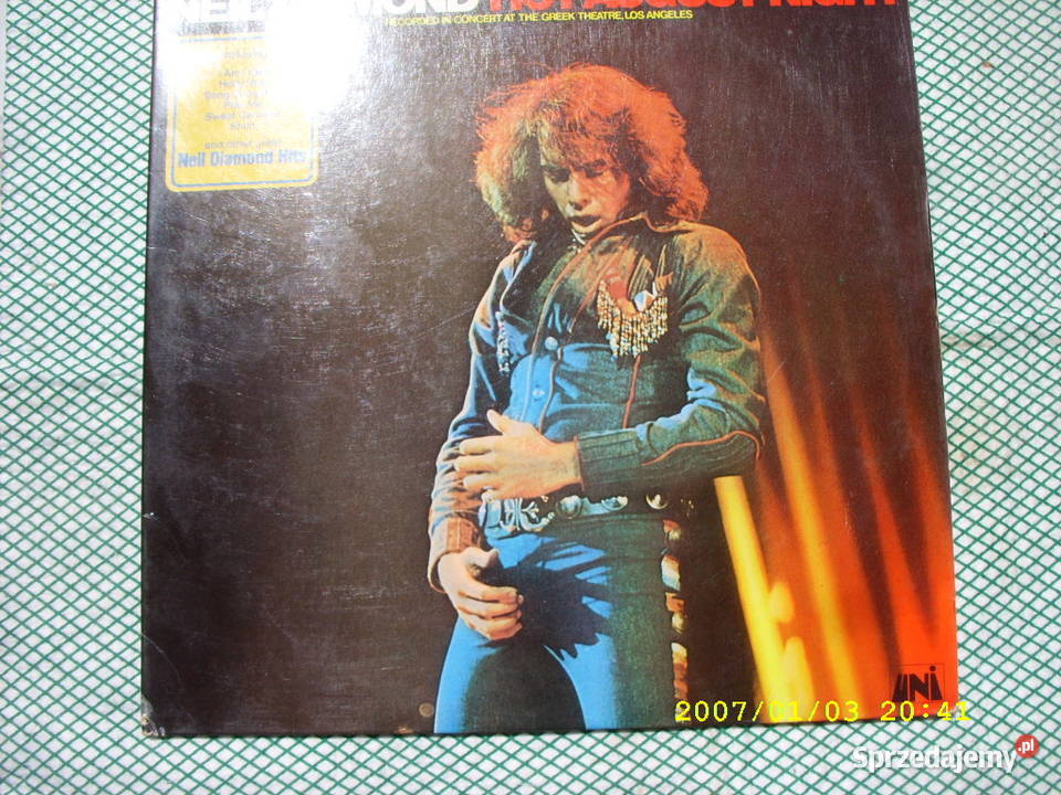 Winyl LP Rock NEIL DIAMONDHOT AUGUST MCA REC 2 Wołów