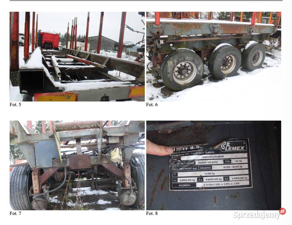 Syndyk sprzeda naczepę Lemax model NT33