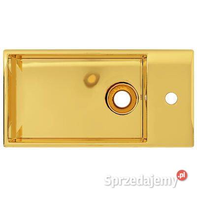Umywalka z przelewem 49 x 25 x 15 ceramiczna Warszawa
