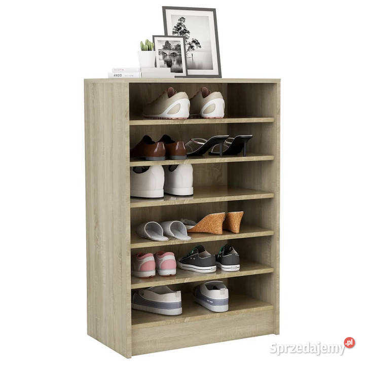 Szafka na buty kolor dąb sonoma 60x35x92