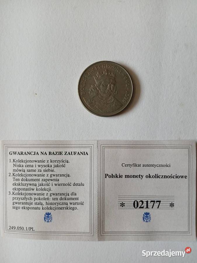 71 Moneta okolicznościowa 50 Bolesław 1 Chrobry Chrząstawa Mała