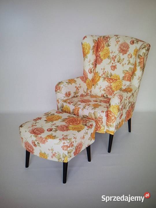 wygodny fotel z pufką komplet opolskie Opole