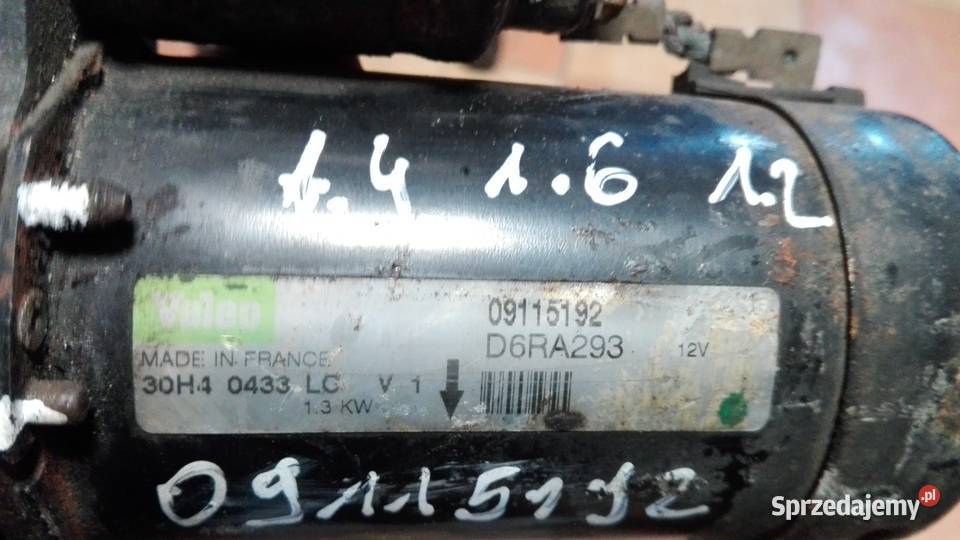ROZRUSZNIK OPEL ASTRA ZAFIRA CORSA 09115192 Kiełczyna