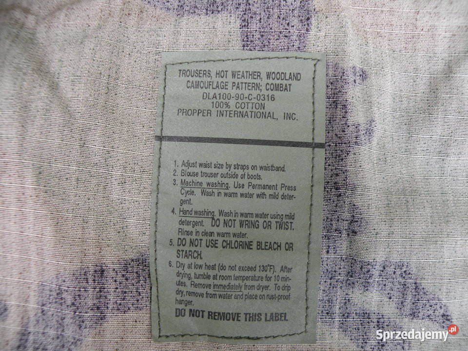 Spodnie BDU woodland medium regular cotton 99r Militaria Wrocław