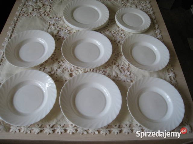 Niekompletny zestaw obiadowy Arcoroc na sztuki