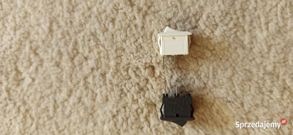 Włącznik montazowy 12x8mm biały czarny Białystok sprzedam