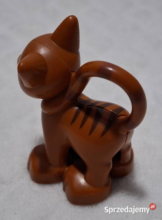 Figurka brązowy kot kotek 46 Lego 323J1 Zabawka Klocki Czeladź