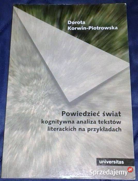 Powiedzieć świat kognitywna analiza tekstów Rok wydania 2006