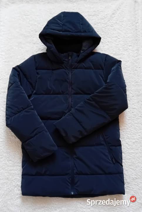 Ciepła puchowa kurtka z kapturem Kurtki i płaszcze mazowieckie Warszawa