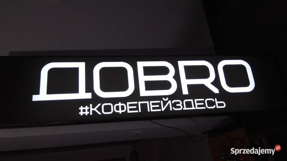 Reklamowy lightbox podświetlany szyld na Warszawa reklama