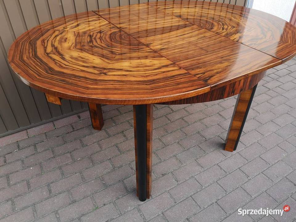 Stół ArtDeco 113 Okrągły Orzech Politura Antyk Meble Swarzędz sprzedam