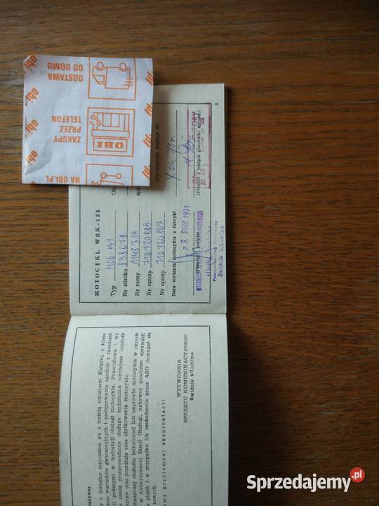 Książeczka gwarancyjna WSK