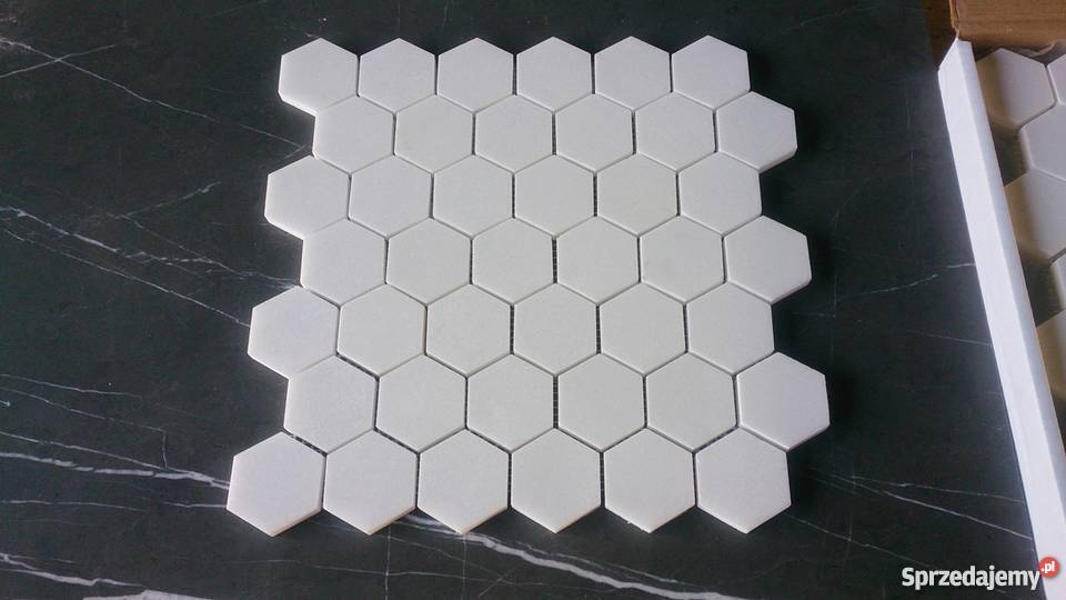 Mozaika HEXAGON Thassos White plastry miodu Piława Górna sprzedam