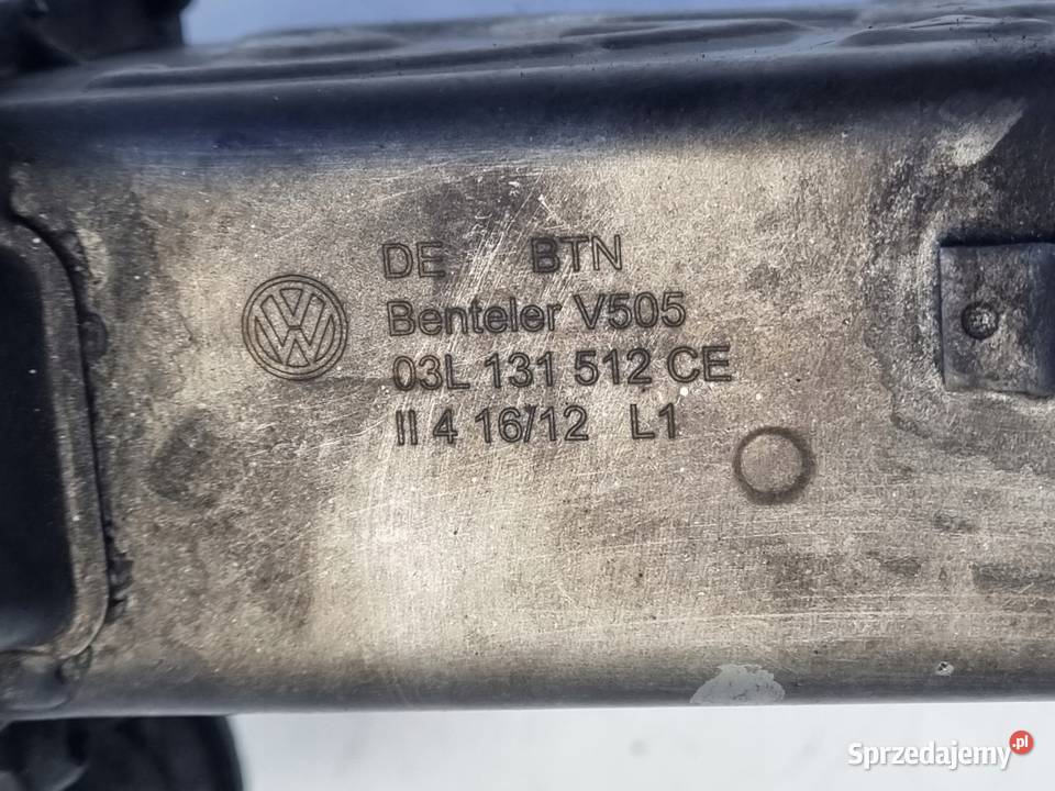 CHŁODNICA SPALIN EGR VW Golf VI A3 8P Octavia II Rudka