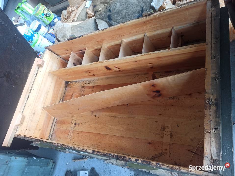 Duża skrzynia drewniana wojskowa 136x74x37 Skierniewice