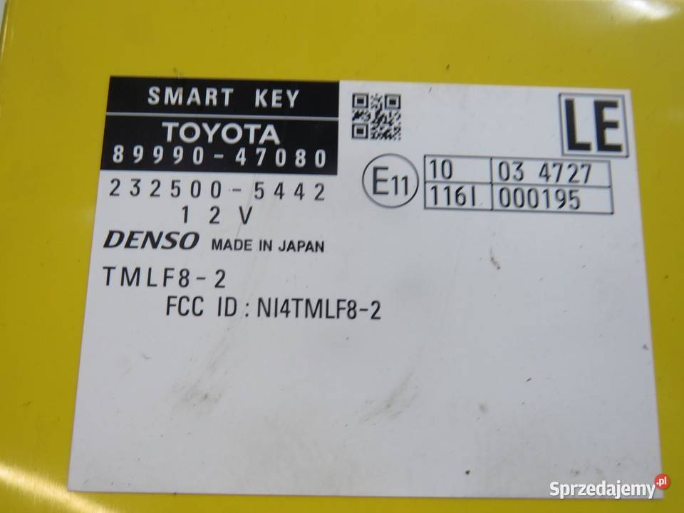 MODUŁ SMART KEY PRIUS 3 III LIFT 8999047080 sprzedam