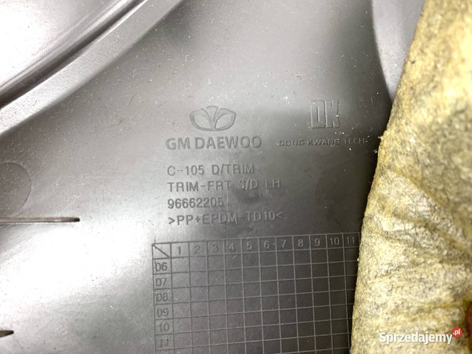 BOCZEK DRZWI LEWY PRZÓD OPEL ANTARA A Hatchback