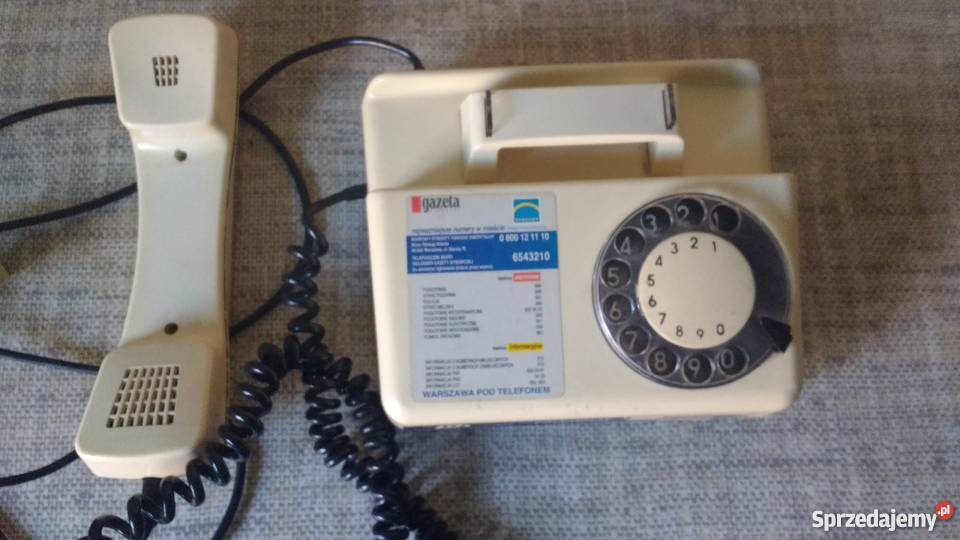 Aparat telefoniczny vintage RWT Tulipan super Warszawa
