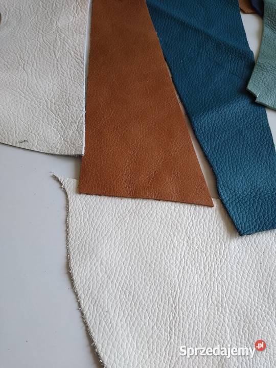 Skóra Licowa Włoska średnie i małe kawałki 6 Gdańsk