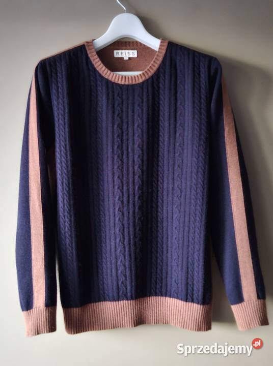 Piękny sweter męski Reiss rozmiar L bogaty Wkładane przez głowę  Lublin