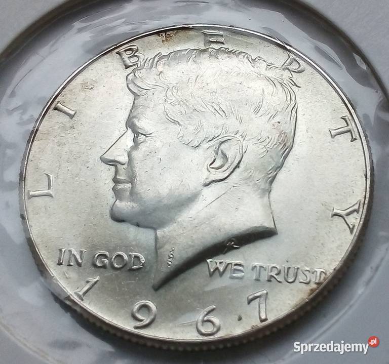USAHALF DOLLAR1967 r SREBRO 400 KENEDY Legionowo