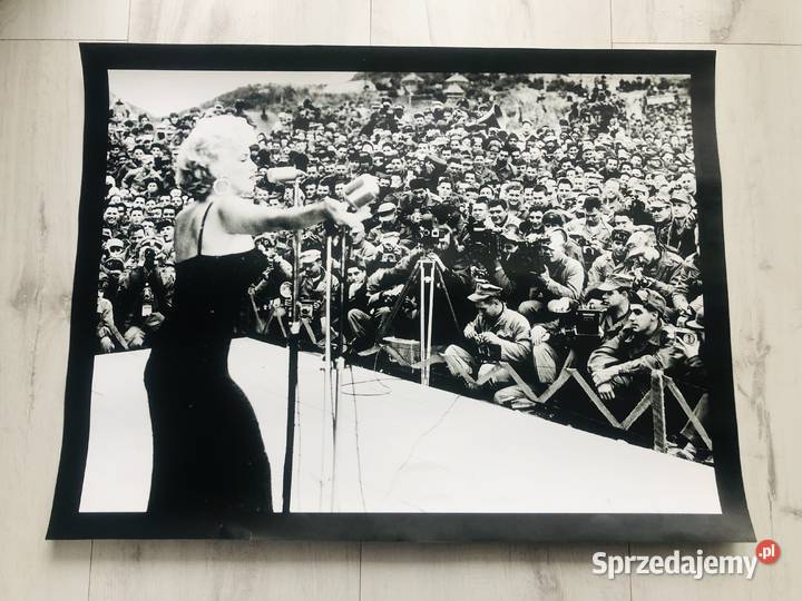 Plakat obraz Marilyn Monroe 45x38 czarnobiały Łódź