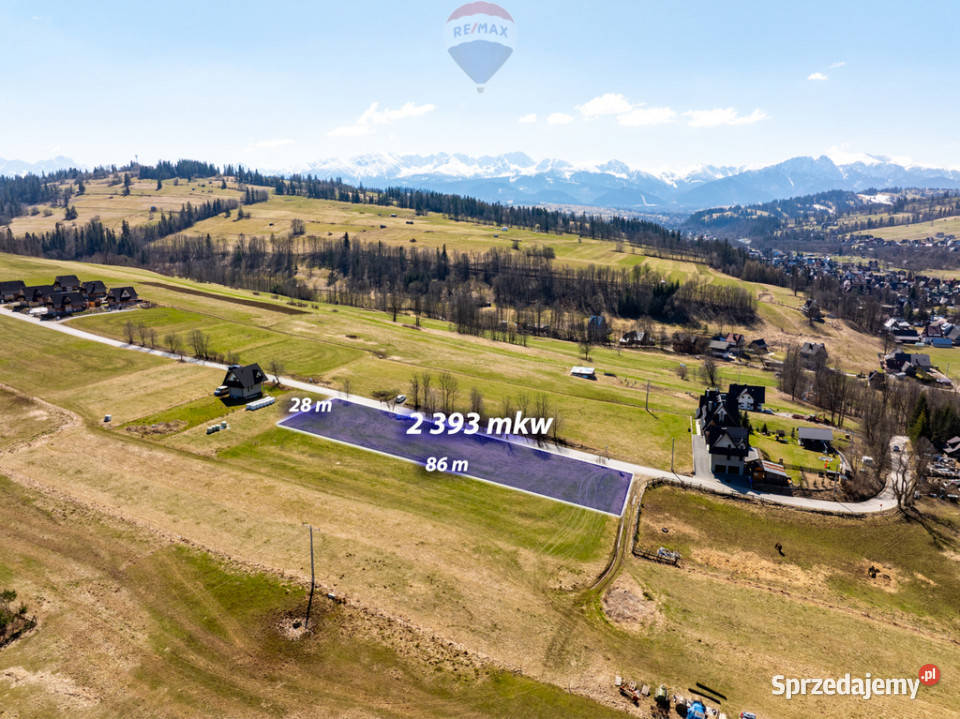 DZIAŁKA BUDOWLANA W BIAŁYM DUNAJCU małopolskie Biały Dunajec