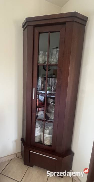 Meble drewniane do salonu ciemny orzech Paged