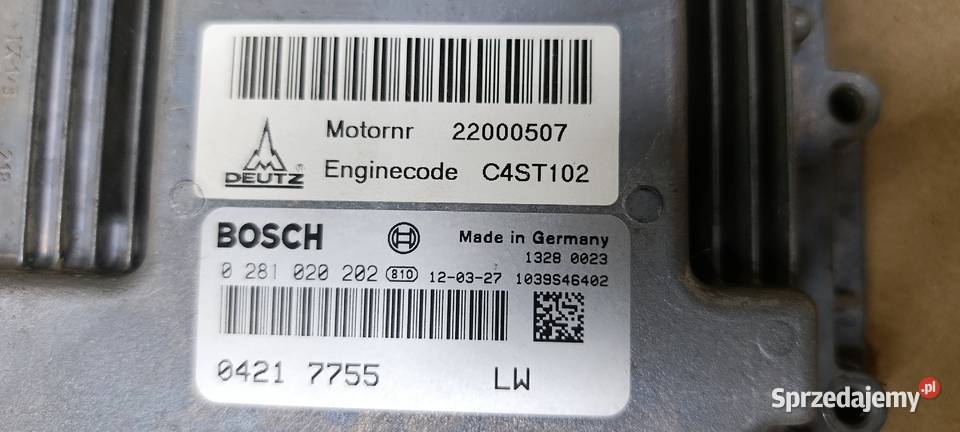 Sterownik komputer silnika ECU Bosch Deutz Olszowa