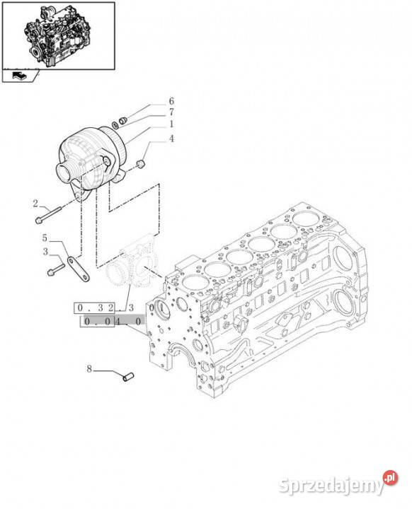 Holland T6010 Alternator 14v 150a w pulley Pozostałe Jastrzębniki sprzedam