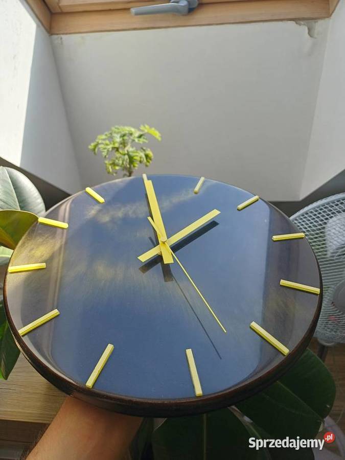Zegar z żywicy 30 Polerowany ścienny lubelskie Bełżyce
