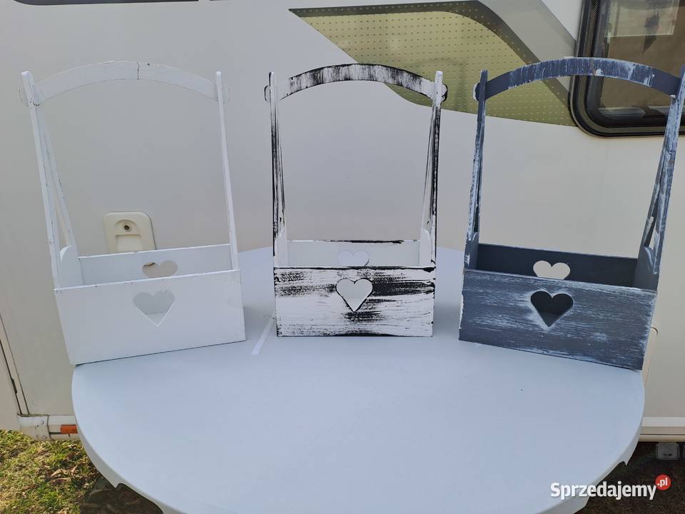 osłonki drewniane dekoracyjne okolicznościowe Doniczki i osłonki Sierpc